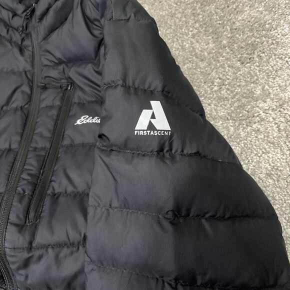 Eddie Bauer First Ascent Down Jacket Black Size Small Stormdown 800 - Picture 3 of 9